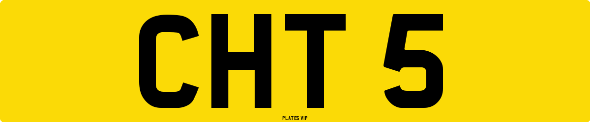 CHT 5 Number Plate