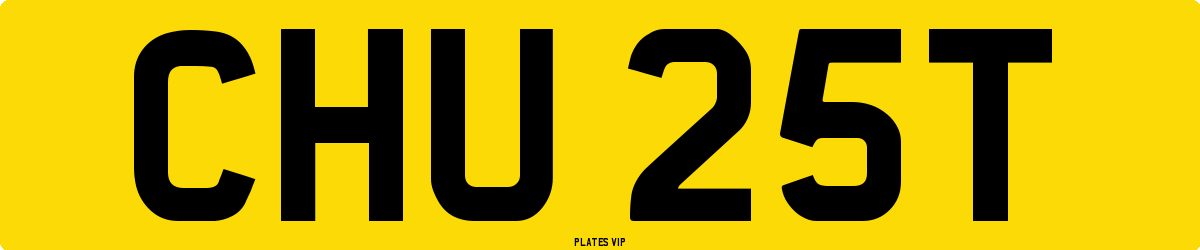 CHU 25T Number Plate
