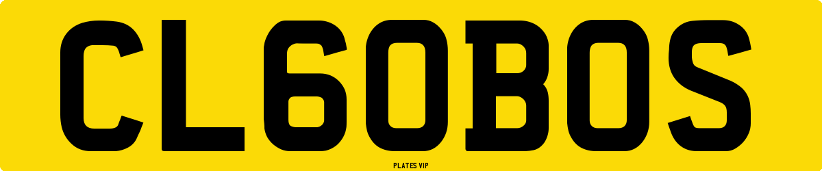 CL 60 BOS Number Plate