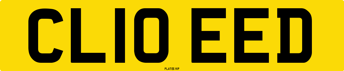 CL10 EED Number Plate