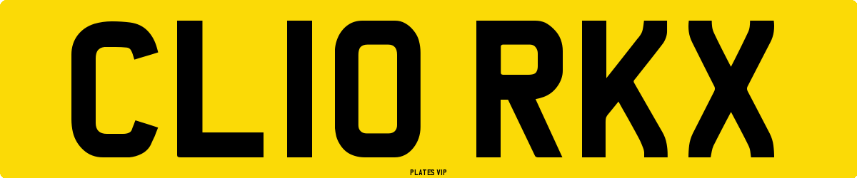CL10 RKX Number Plate