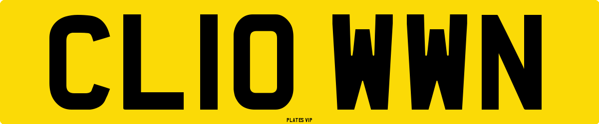 CL10 WWN Number Plate