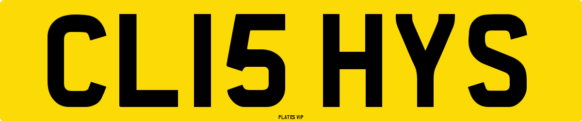 CL15 HYS Number Plate