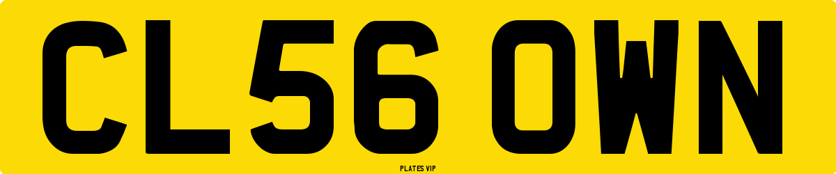 CL56 OWN Number Plate