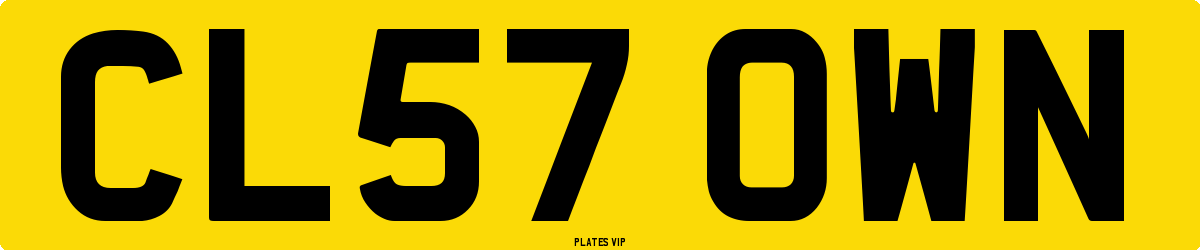 CL57 OWN Number Plate
