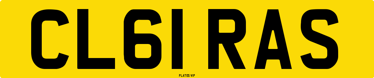 CL61 RAS Number Plate