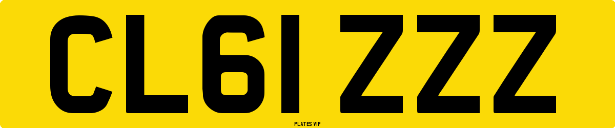 CL61 ZZZ Number Plate