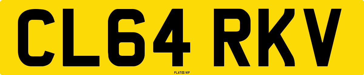 CL64 RKV Number Plate