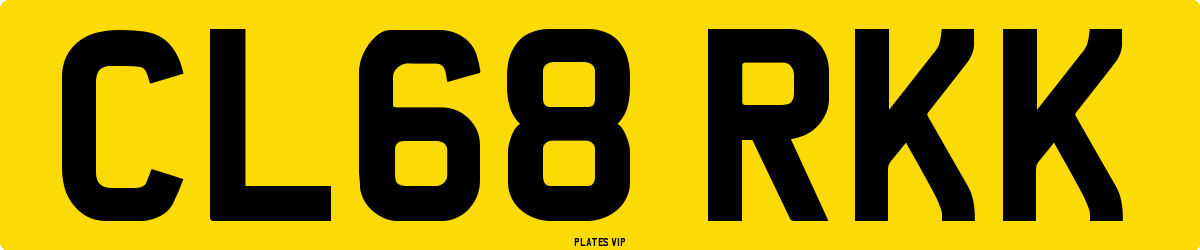 CL68 RKK Number Plate