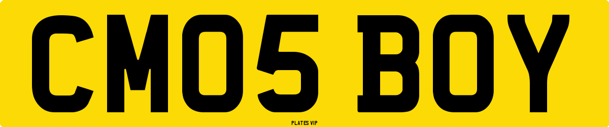 CM05 BOY Number Plate
