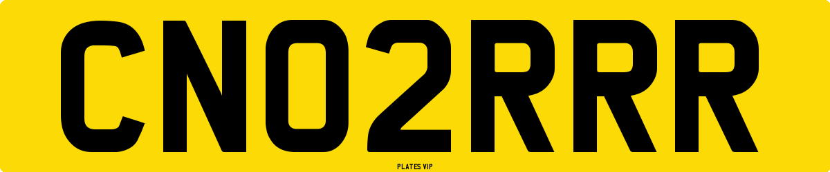 CN02RRR Number Plate