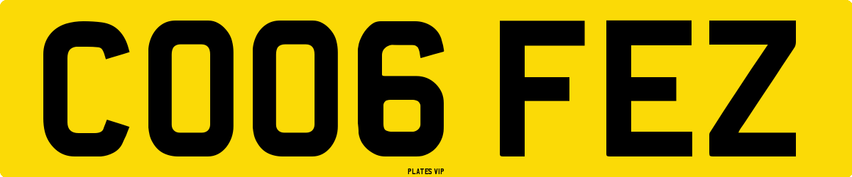CO06 FEZ Number Plate
