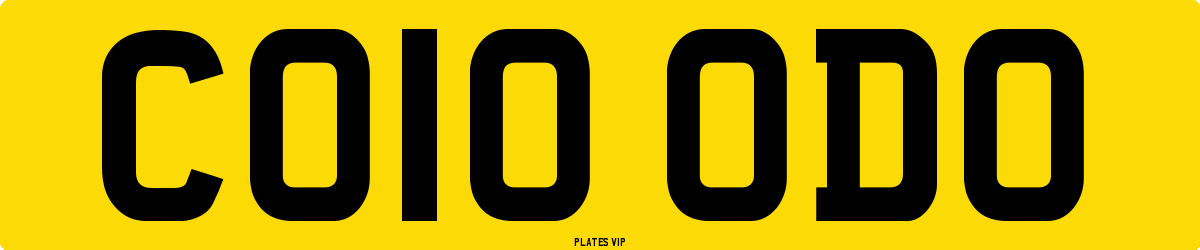 CO10 ODO Number Plate