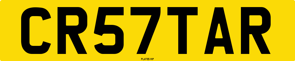 CR 57 TAR Number Plate