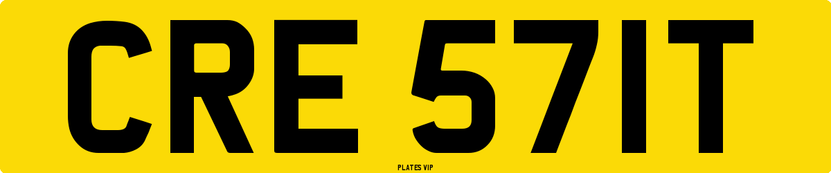 CRE 571T Number Plate