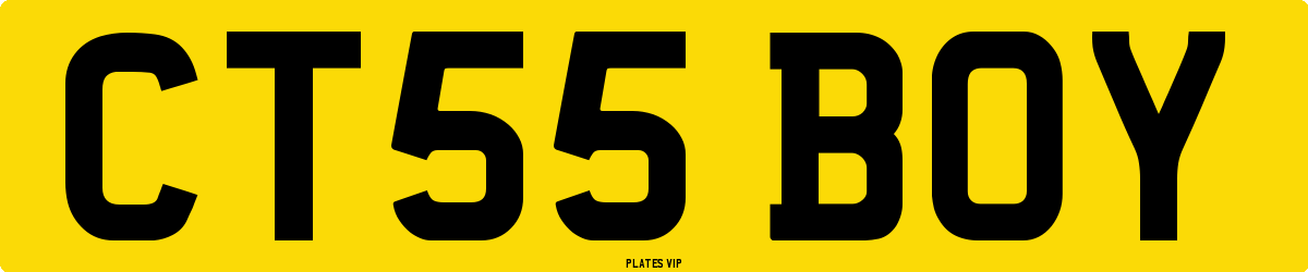 CT55 BOY Number Plate