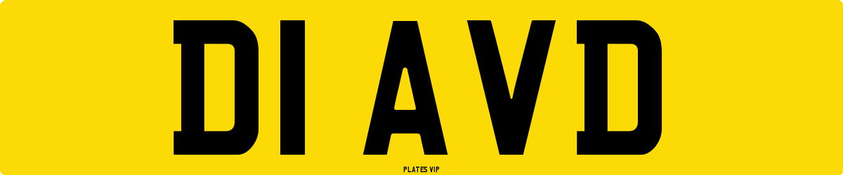 D1 AVD Number Plate