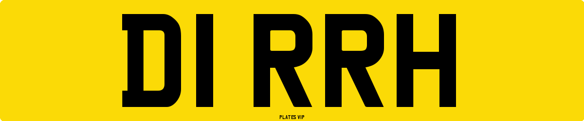 D1 RRH Number Plate
