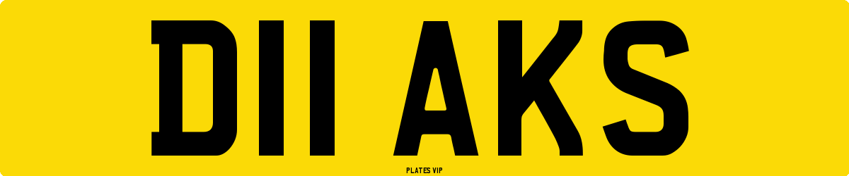D11 AKS Number Plate