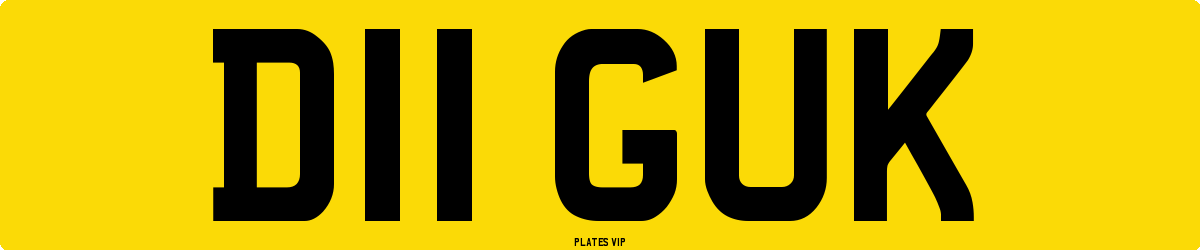 D11 GUK Number Plate