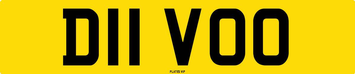 D11 VOO Number Plate