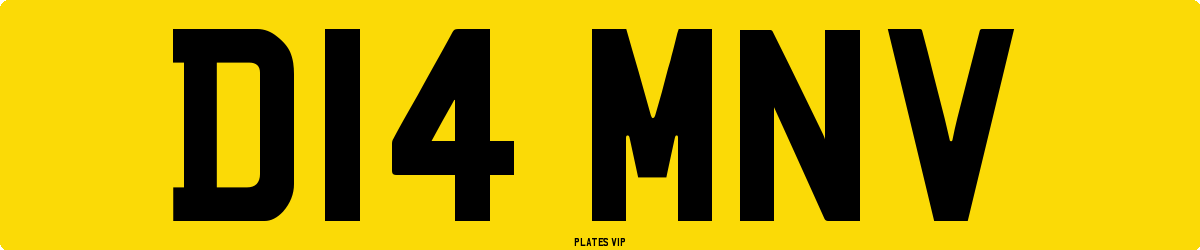 D14 MNV Number Plate