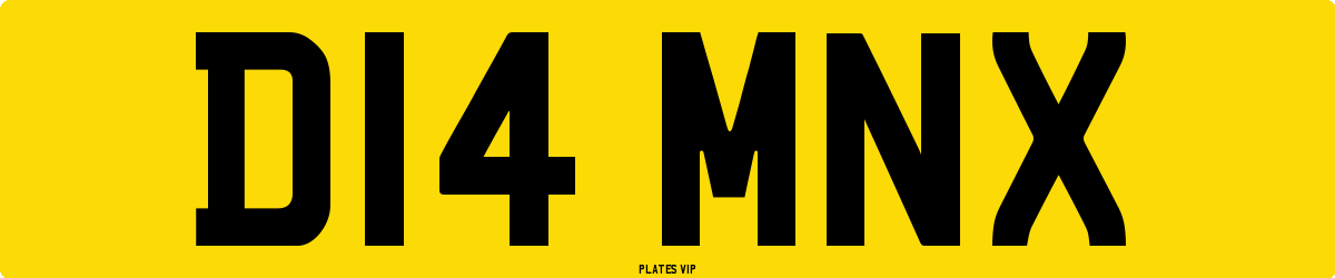 D14 MNX Number Plate