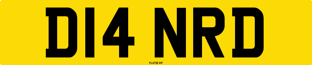 D14 NRD Number Plate