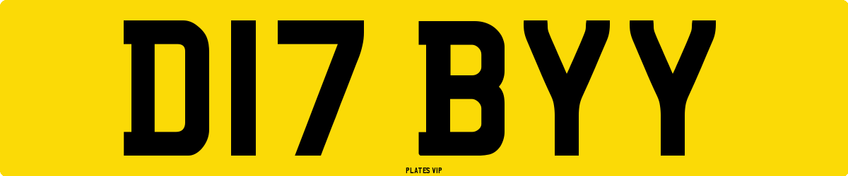 D17 BYY Number Plate