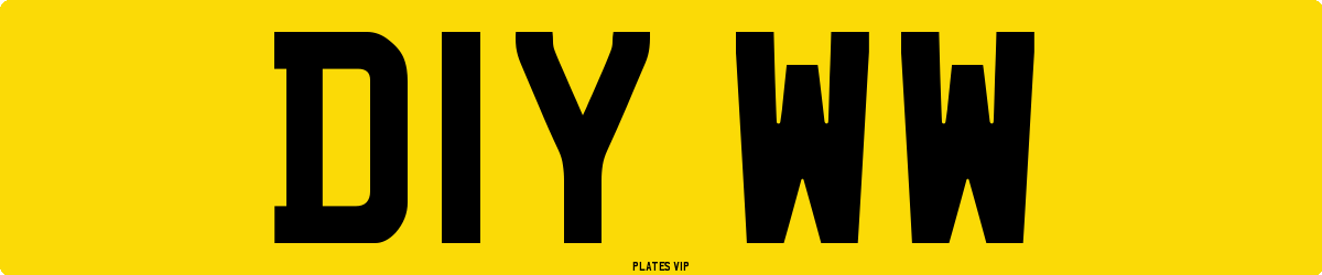D1Y WW Number Plate
