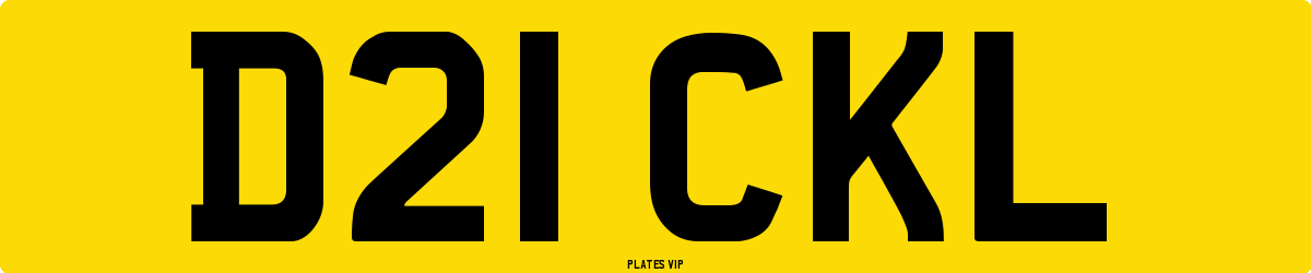D21 CKL Number Plate