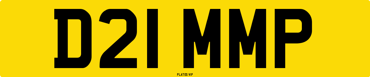 D21 MMP Number Plate