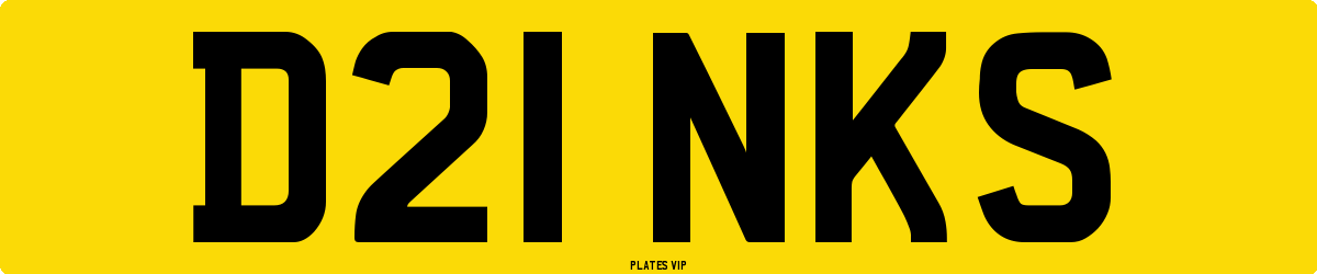 D21 NKS Number Plate