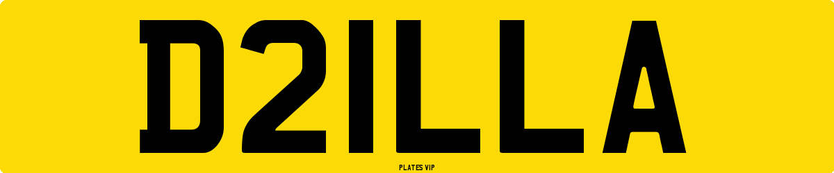 D21LLA Number Plate