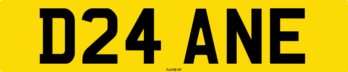 D24 ANE Number Plate