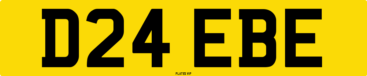 D24 EBE Number Plate