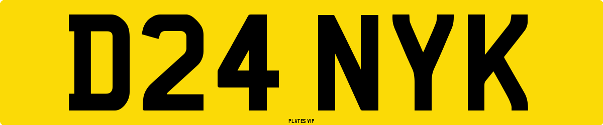 D24 NYK Number Plate