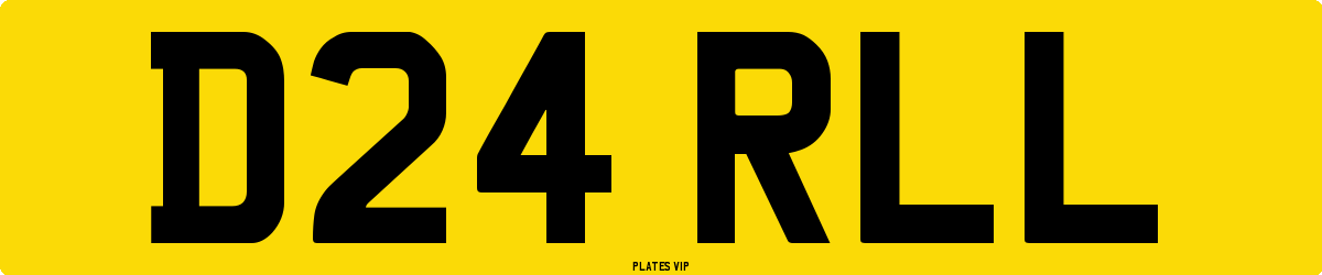 D24 RLL Number Plate