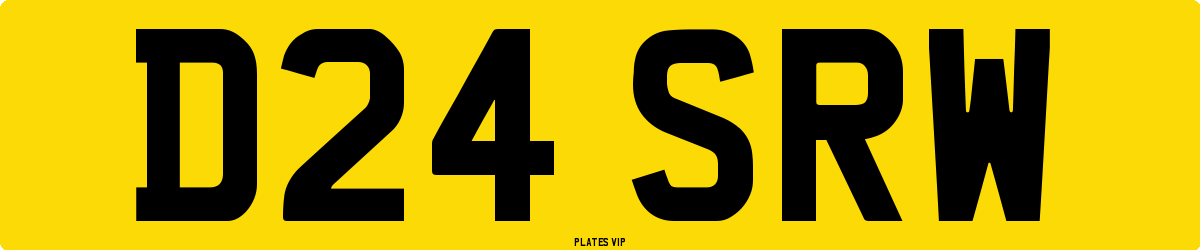 D24 SRW Number Plate