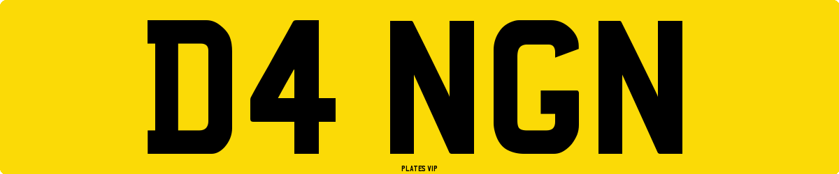 D4 NGN Number Plate