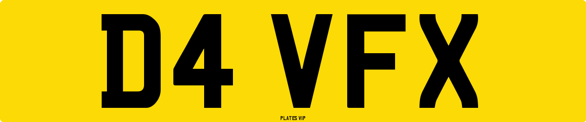 D4 VFX Number Plate