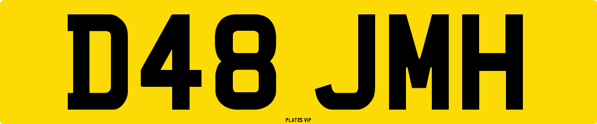 D48 JMH Number Plate