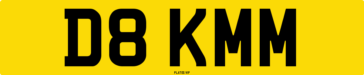 D8 KMM Number Plate