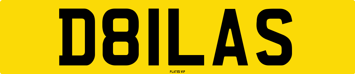 D81LAS Number Plate