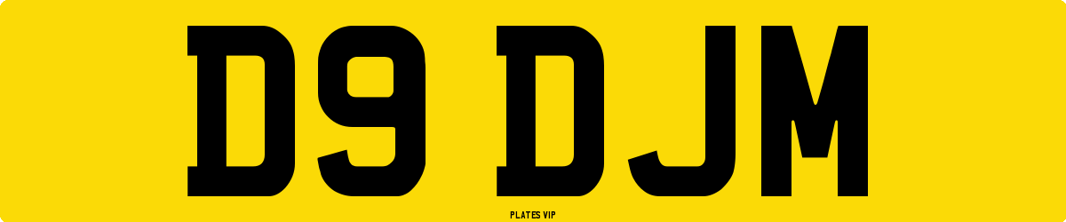 D9 DJM Number Plate