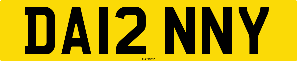 DA12 NNY Number Plate