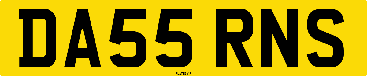 DA55 RNS Number Plate
