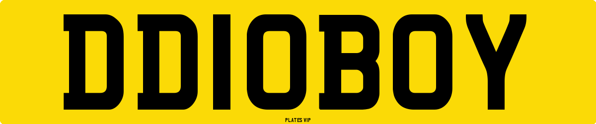 DD 10 BOY Number Plate