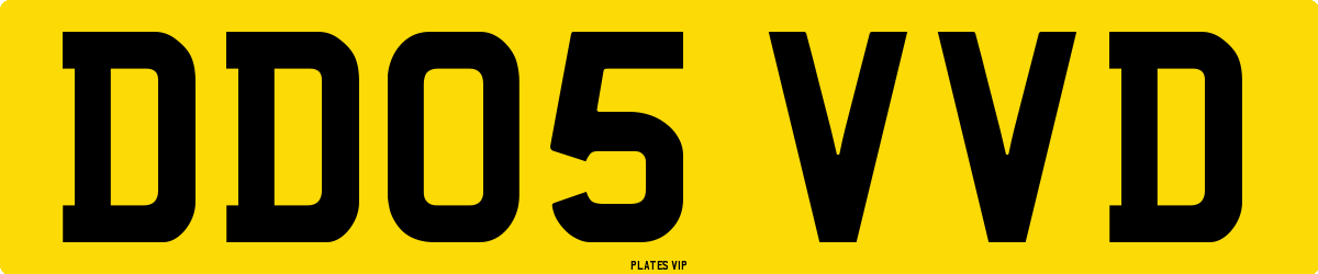 DD05 VVD Number Plate