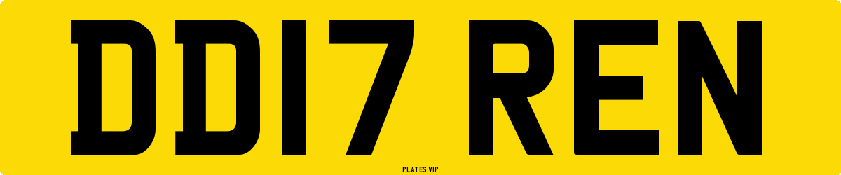 DD17 REN Number Plate